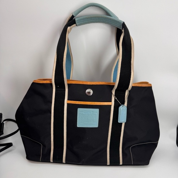 Coach Hampton Nylon Satchel Bag - Picture 1 of 8